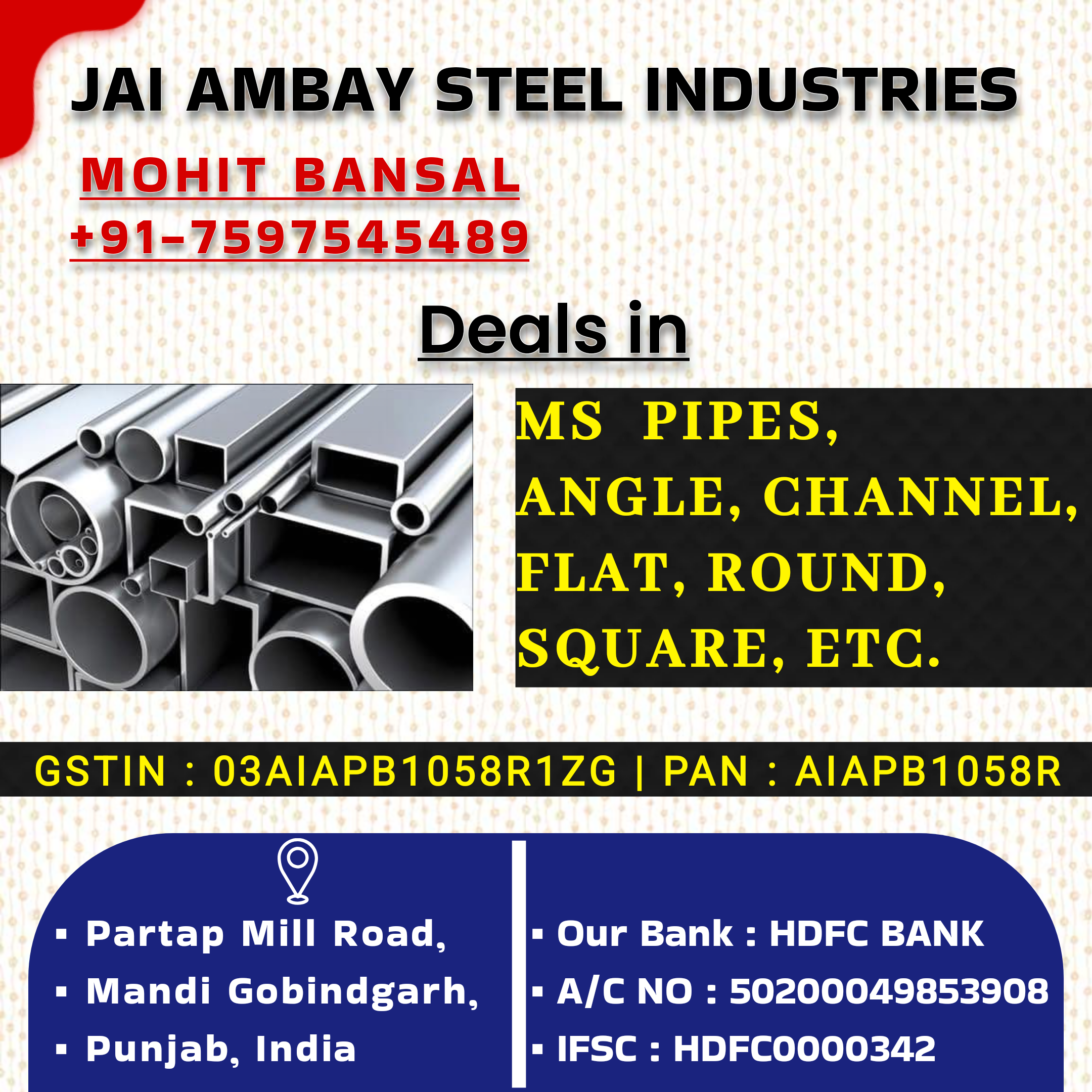 JAI AMBAY STEEL INDUSTRIES