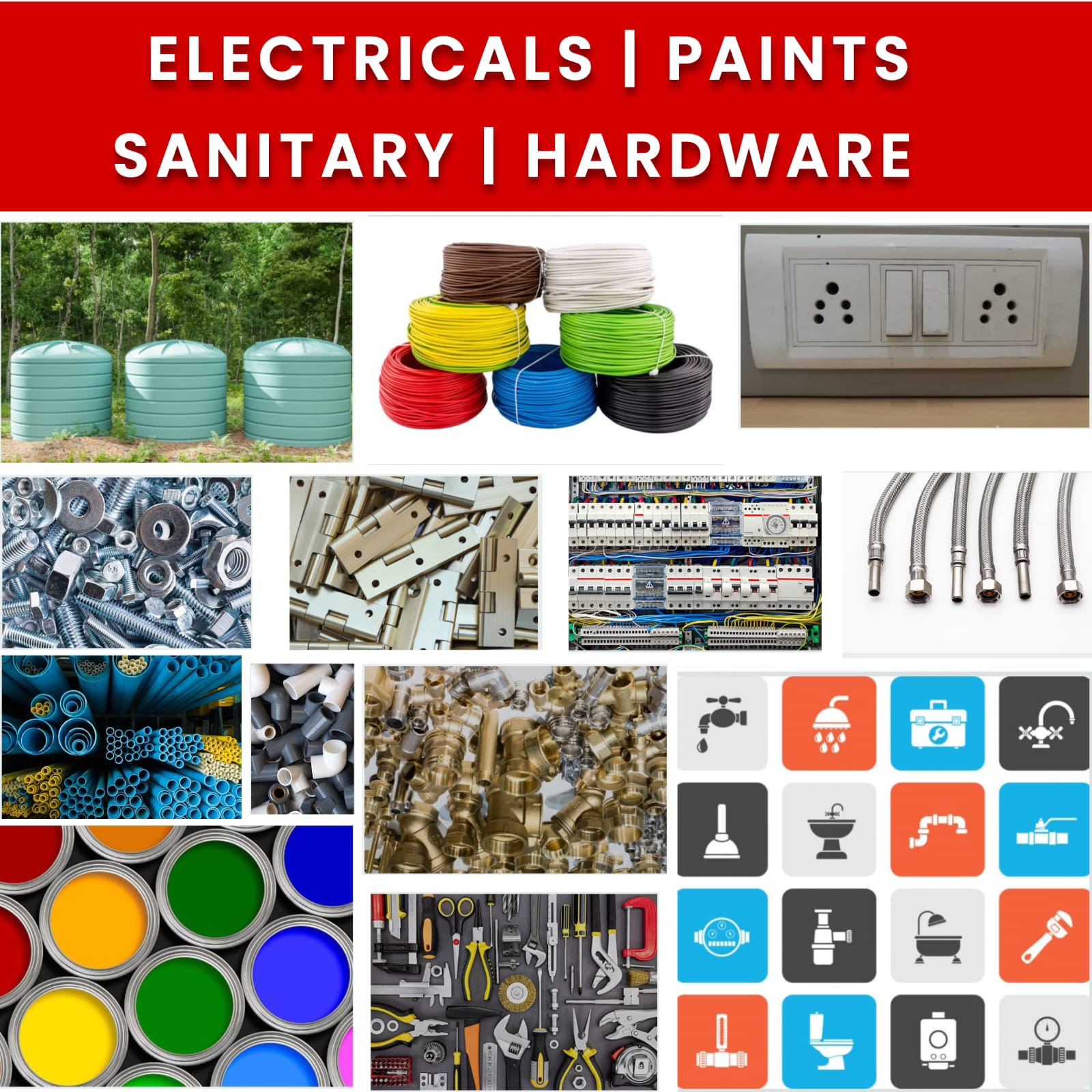 ELECTRICALS | PAINTS | SANITARY | HARDWARE