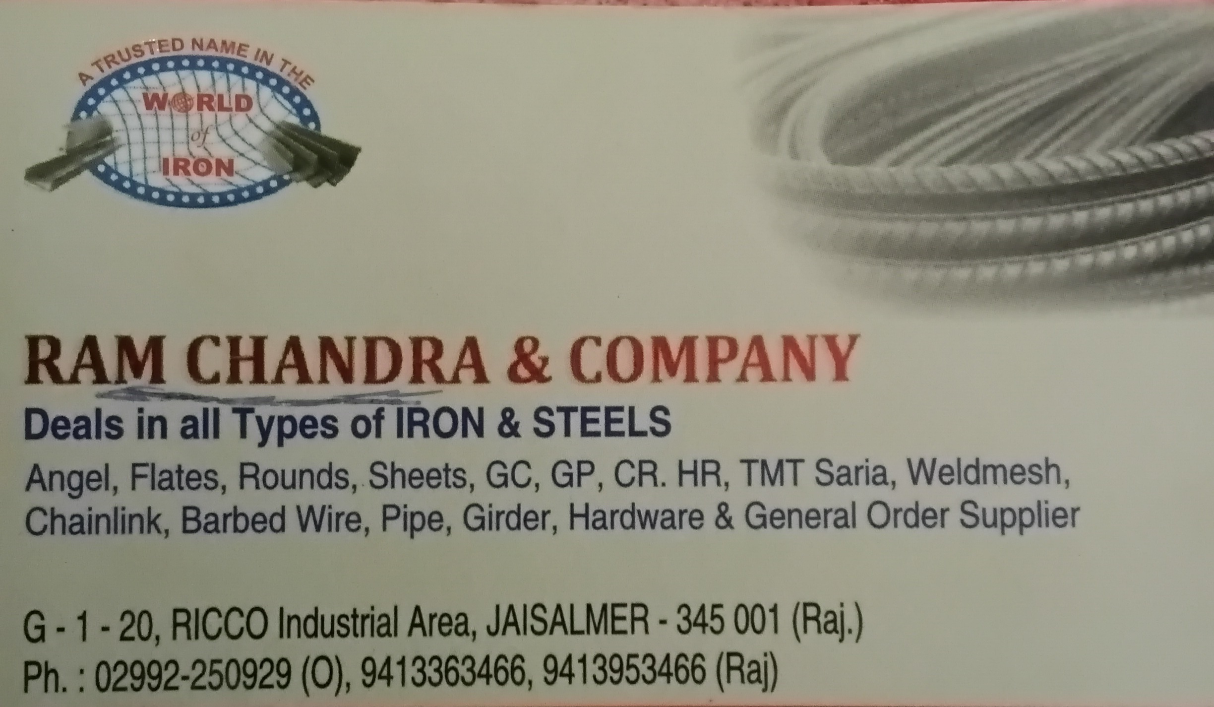RAM CHANDRA & COMPANY